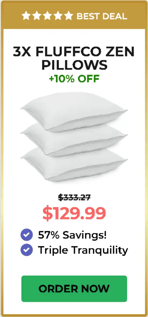 FluffCo Zen Pillow package price